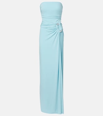 Emma gathered bustier gown | Simkhai