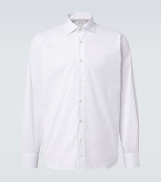 Cotton-blend poplin shirt | Eleventy