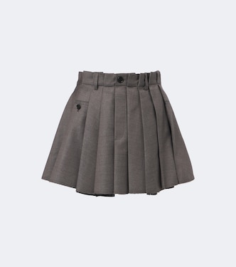 Minifalda plisada de lana | Acne Studios