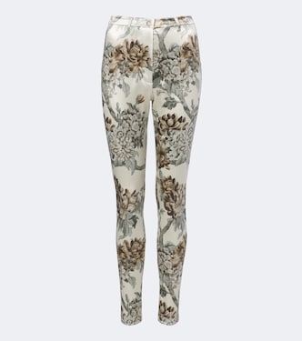 Floral jersey slim pants | Acne Studios
