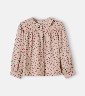 Josseline herringbone cotton blouse | Bonpoint