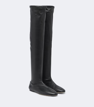 Leather over-the-knee boots | Toteme
