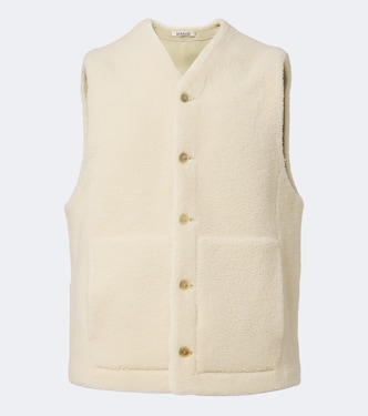 Reversible shearling vest | Auralee
