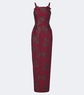 Vestido bustier Waverly de cloqué floral | Rebecca Vallance