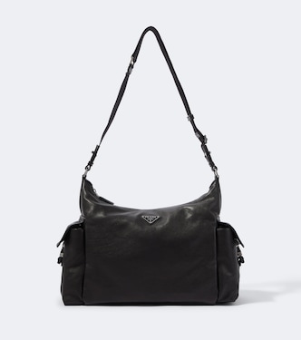 Explore leather shoulder bag | Prada