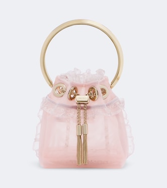 Sac seau Bon Bon Micro à dentelle | Jimmy Choo