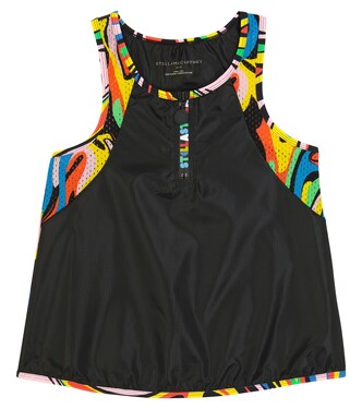 Printed mesh-panel top | Stella McCartney Kids