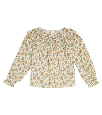Indiana Olivia floral cotton muslin blouse | The New Society