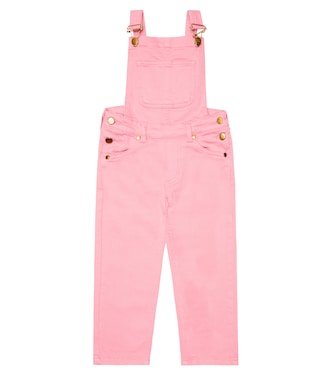 Logo-embroidered denim dungarees | Mini Rodini