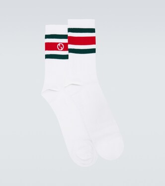Web Stripe Interlocking G socks | Gucci