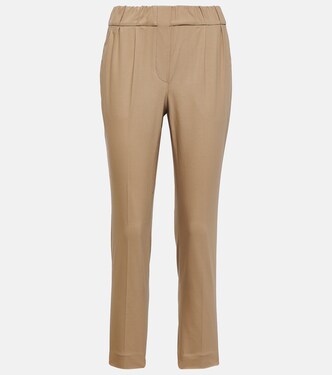 Pantalon chino en coton mélangé | Brunello Cucinelli
