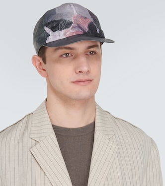 x Kijima Takayuki printed Tyvek® baseball cap in grey - Undercover x Kijima Takayuki printed Tyvek® baseball cap in grey - Undercover