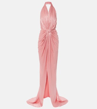 Robe longue Joa métallisée | Costarellos