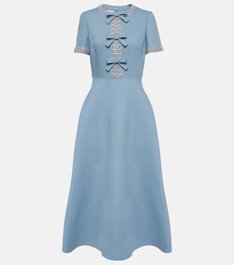 Crepe Couture embellished midi dress | Valentino