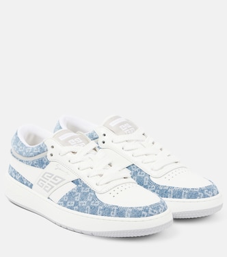 G Move leather and denim sneakers | Givenchy