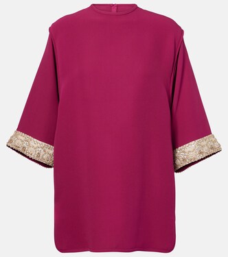 Cady Couture embroidered top | Valentino