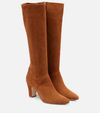 Stiefel Pitana 70 aus Veloursleder | Manolo Blahnik