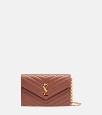 Cassandre matelassé leather wallet on chain | Saint Laurent