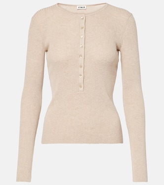 Macaw cotton and cashmere Henley shirt | Staud