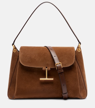 Tara Medium suede shoulder bag | Tom Ford