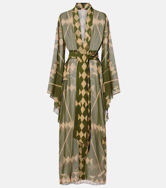 Vestido de playa de georgette estampado | Johanna Ortiz