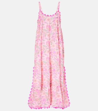 Robe longue en coton à fleurs | Juliet Dunn