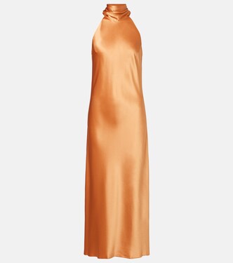 Robe midi Sienna en satin | Galvan