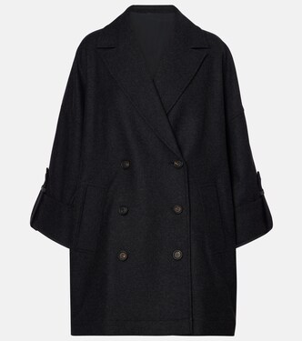 Cappotto oversize in lana | Brunello Cucinelli