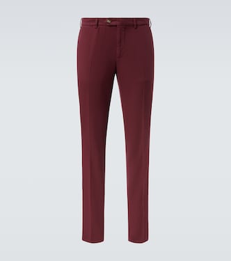 Cotton gabardine slim pants | Brunello Cucinelli