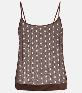 Polka-dot silk-blend tank top | Dries Van Noten