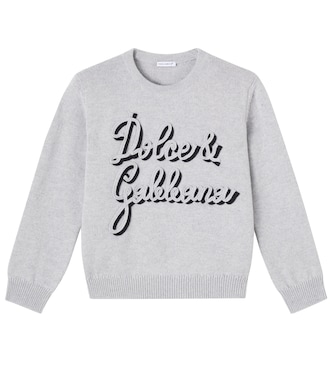 Logo virgin wool sweater | Dolce&Gabbana Kids
