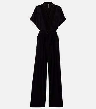 Geralyn striped semi-sheer jumpsuit | Norma Kamali