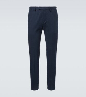 Cotton twill slim pants | Thom Sweeney