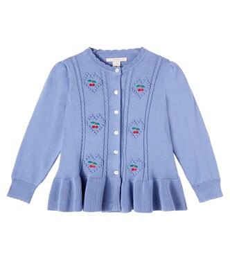 Soleil embroidered cotton cardigan | Konges Sløjd