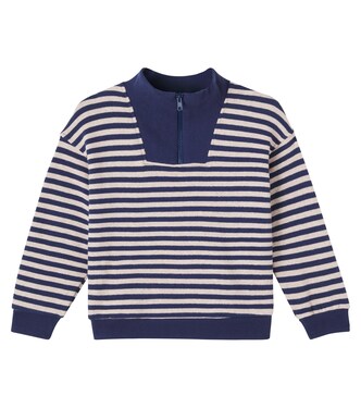 Alexis striped cotton-blend sweater | Cozmo