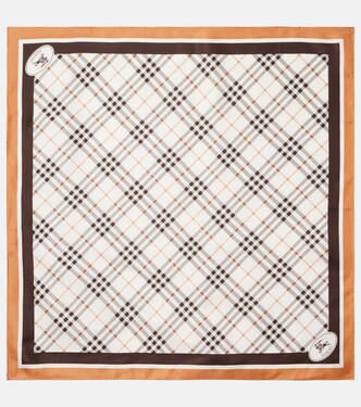 Pañuelo de sarga de seda con Burberry Check | Burberry