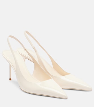 Lidia 70 leather slingback pumps | Paris Texas