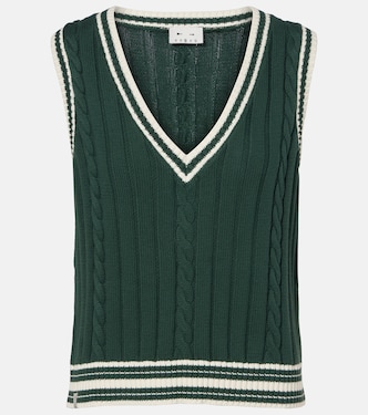 Santa Fe Julia cotton sweater vest | The Upside