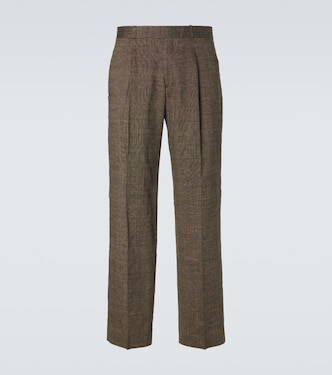 Slack linen, silk, and cotton straight pants | Our Legacy
