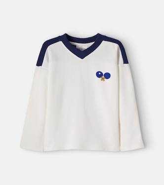 Printed cotton jersey sweatshirt | Mini Rodini