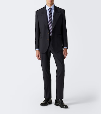 Virgin wool suit pants in blue - Dolce Gabbana | Mytheresa