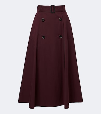 Brenda cotton midi skirt | Burberry