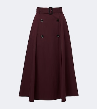 Brenda cotton midi skirt | Burberry