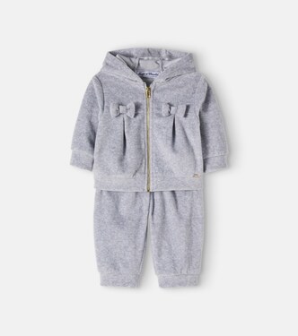 Baby cotton-blend hoodie and sweatpants set | Tartine et Chocolat