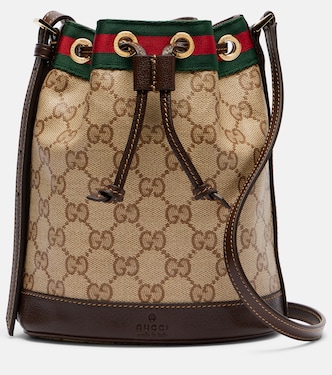 Web Stripe Mini GG canvas bucket bag | Gucci