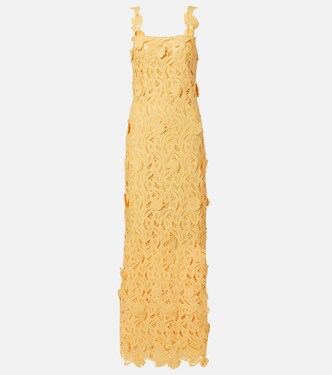 Marenna broderie anglaise sequined gown | Simkhai