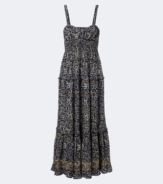 Abito midi Ophelia in misto cotone con stampa | Ulla Johnson