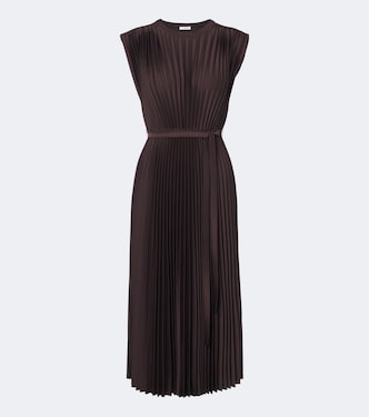 Volta plissé midi dress | Joseph
