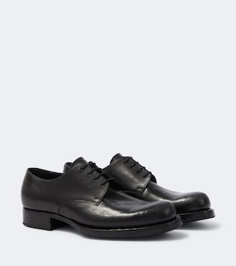 Leather Derby shoes | Prada