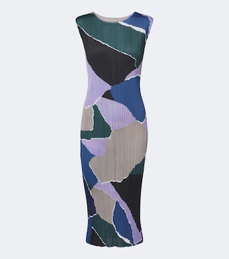 Surprise! pleated printed midi dress | Pleats Please Issey Miyake